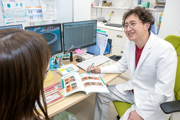 当日中に検査結果を提示。必要な治療から再検査まで丁寧に説明